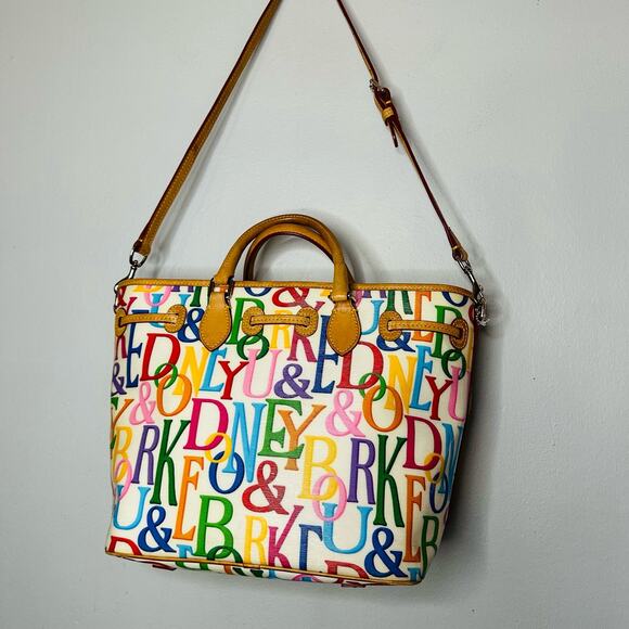 DOONEY & BOURKE Gráfica Retro East West Shopper Vachetta Shoulder Strap Handbag - Picture 10 of 16